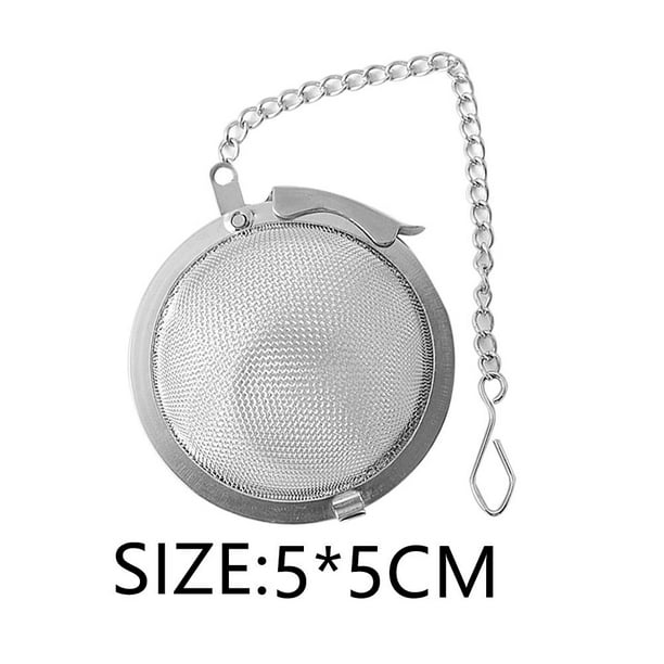 Reusable Stainless Steel Tea Strainer Mesh Infuser Tea Ball Filter w/Chain Reusable Stainless Steel Tea Strainer Mesh Infuser Tea Ball Filter w/Chain